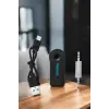 Kablosuz Bluetooth Aux Araç Kiti Siyah Hafıza Kartlı