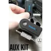 Kablosuz Bluetooth Aux Araç Kiti Siyah Hafıza Kartlı