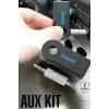 Kablosuz Bluetooth Aux Araç Kiti Siyah Hafıza Kartlı
