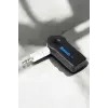 Kablosuz Bluetooth Aux Araç Kiti Siyah Hafıza Kartlı
