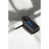 Kablosuz Bluetooth Aux Araç Kiti Siyah Hafıza Kartlı