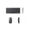 Kablosuz Bluetooth Klavye Mouse Seti Şarjlı Tablet Laptop Uyumlu