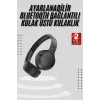 Kablosuz Bluetooth Kulaklık Kulak Üstü Ayarlanabilir Uzun Ömürlü
