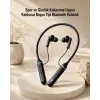 Kablosuz Boyun Tipi Bluetooth Kulaklık Mikrofonlu Spor ve Günlük Kullanıma Uygun