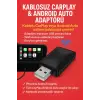 Kablosuz CarPlay & Android Auto Adaptörü - Apple ve Android Cihazlar İçin Evrensel Wireless Carplay Çevirici