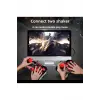 Kablosuz çift joystickli retro video oyun makinesi Bluetooth özellikli kırmızı renkli