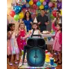 Kablosuz Karaoke Hoparlör Mikrofonlu RGB Işıklı Bluetooth Speaker USB TF Kart Destekli