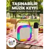 Kablosuz Karaoke Mikrofon Hoparlör Seti Güçlü Ses Çıkışı Yeni Nesil