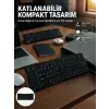 Kablosuz Katlanabilir Bluetooth Klavye Telefon Tablet Bilgisayar Uyumlu