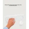 Kablosuz Klavye ve Mouse Seti - Ergonomik Tasarım Sessiz Kullanım Geniş Uyumluluk