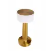 Kablosuz Mantar Masa Lambası Gold Kare Tasarım Type C Şarjlı