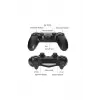 Kablosuz PS4 Oyun Kolu | Wireless Joystick Gamepad | Titreşimli DualShock Uyumlu – Siyah