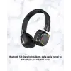 Kablosuz RGB Işıklı Katlanabilir Bluetooth Kulak Üstü Kulaklık