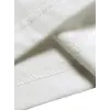 Kadın Kısa Kol Yazlık Tişört Bisiklet Yaka Baskılı Oversize T-Shirt - Beyaz