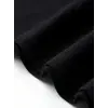 Kadın Kısa Kol Yazlık Tişört Bisiklet Yaka Baskılı Oversize T-Shirt - Siyah