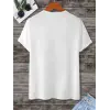 Kadın Baskılı Oversize  kısa kol T-Shirt - Beyaz