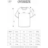 Kadın Kısa Kol Yazlık Tişört Bisiklet Yaka Baskılı Oversize T-Shirt - Beyaz