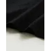 Kadın Tişört Bisiklet yaka kısa kol Eğlenceli Karikatür T-shirt - Siyah