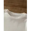 Kadın Tişört Bisiklet Yaka Brooklyn Baskılı Kısa Kollu T-shirt - Beyaz