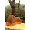Kadın Casual Babet Ayakkabı Taba Renk