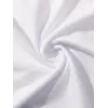 Kadın Kahve Desen Baskılı Tişört Kısa Kol Bisiklet Yaka Oversize T-Shirt - Beyaz