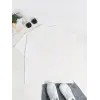 Kadın T-Shirt Ördek Baskılı Bisiklet Yaka Kısa kol Tişört - Beyaz