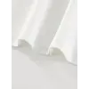 Kadın Kısa Kol Yazlık Tişört Bisiklet Yaka Baskılı Oversize T-Shirt - Beyaz