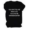 Kadın Baskılı Tişört Kısa Kol Bisiklet Yaka T-shirt - Siyah