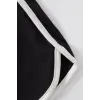 Kadın Siyah Askılı Crop Top ve Şortlu Gecelik Takım H110560
