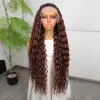 Kahve Karamel Ombreli Fiber Sen Tül Peruk