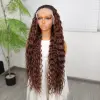 Kahve Karamel Ombreli Fiber Sen Tül Peruk