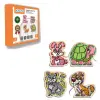 KAL-1019-1020 Chiva, Ahşap İp Geçirme- Safari Hayvanlar