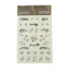 Kalp Balık Tattoo Dövme Sticker