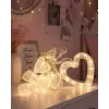 Kalp Figürlü LED Neon Dekor Işığı Romantik Ortam Aydınlatması