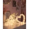 Kalp Figürlü LED Neon Dekor Işığı Romantik Ortam Aydınlatması