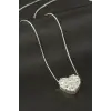 Kalp Zirkon Taşlı Kolye