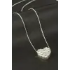 Kalp Zirkon Taşlı Kolye