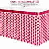 Kalpli Metalize Masa Eteği Kırmızı 75x300 Cm Bx40