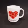 Kalpli Seni Seviyorum Baskılı Kupa Bardak