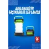 Kamp Lambası Katlanabilir Lamba Solar Şarjlı Led Lamba El Fenerli