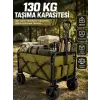 Kamp, Piknik, Plaj ve Alışveriş İçin Çok Amaçlı Katlanabilir Wagon