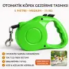 Karamel Otomatik  Köpek Gezdirme Tasması Medium 5 Metre 15 kg Yeşil