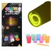 Karanlıkta Yanan Gece Işığı Mega Glow Bardaklar 8 Adet 8.5 X 10.5 Cm Bx40