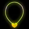 Karanlıkta Yanan Glow Kalp Şekilli Kolye 6 Renk 6 Adet Bx40