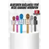Karaoke Mikrofon Bluetooth Bağlantılı Aux Girişli Uzun Pil Ömrü Yüksek Ses Kaliteli