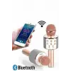 Karaoke Mikrofon Dahili Hoparlörlü Sd-usb-aux Girişli Bluetooth Hoparlör