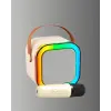 Karaoke Mikrofon Hoparlör Seti Bluetooth Kablosuz Taşınabilir