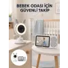 Karşılıklı Sesli Bebek Kamerası 4x Zoom Sıcaklık Sensörlü Yeni Nesil
