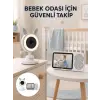 Karşılıklı Sesli Bebek Kamerası 4x Zoom Sıcaklık Sensörlü Yeni Nesil