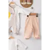 Kelebek Nakışlı Tulumlu % 100 Pamuk Erkek Bebek 5li Set